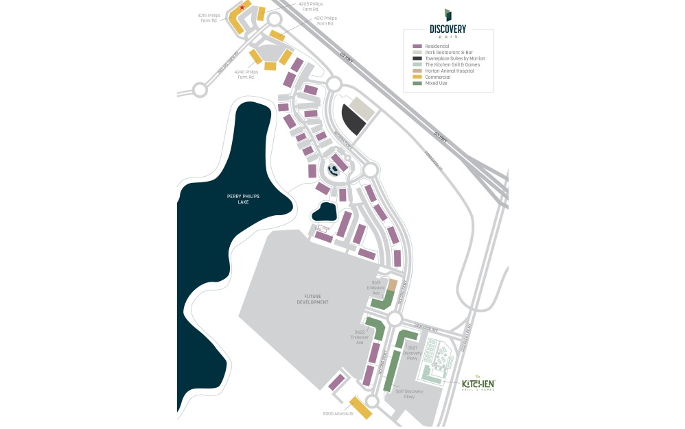 4215 Philips Farm Road - 1 bedroom floorplan layout with 1 bathroom and 6138 square feet (Site Map)